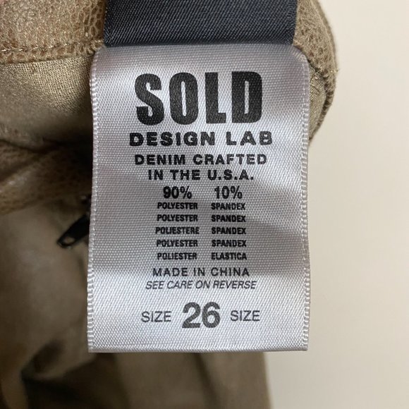 Design Lab Brown Skinny Faux Leather Pants - Picture 10 of 12